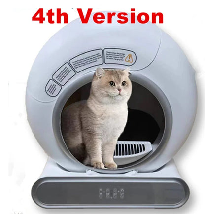 2024 Smart Cat Litter Box Self Cleaning 65L Standard APP Control Litter Box 2024 App Control Automatic Ionic Deodorizer Self Cleaning PetLiveliest