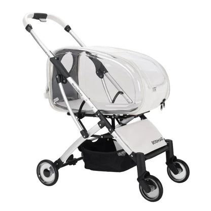 2025 New Transparent Pet Walking Cart Pulled Stroller Lightweight Foldable Detachable - PetLiveliest - PetLiveliest - 中型犬 - 可折叠 - 小型犬