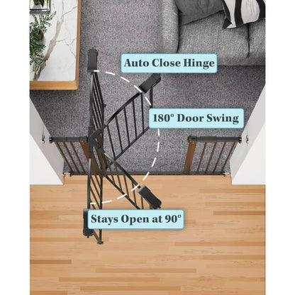 Tall Baby Gate for Stairs &amp; Doorways - PetLiveliest - PetLiveliest - Baby Gate - Dog Gate - Doorways