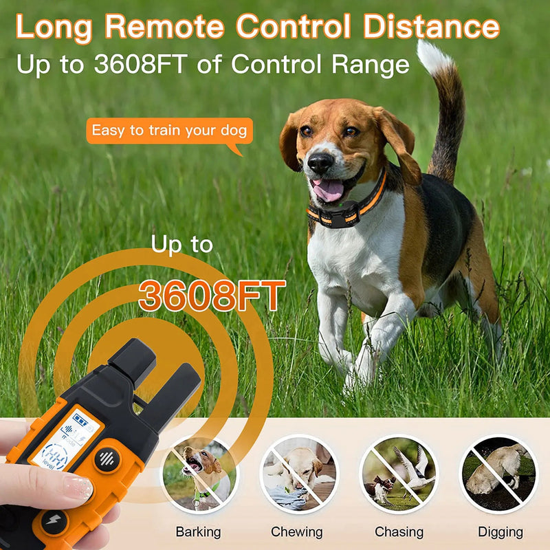 3300Ft Dog Training Collar with Remote Rechargeable Waterproof E Collar Beep Vibration Shock High Quality Pet Training - PetLiveliest - PetLiveliest - Dog Training Collar - High Quality - Rechargeable