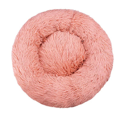 40 - 90cm Fluffy Dog Bed For Large Round Dog Bed Super Soft Cat House Plush Cat Nest Winter Warm Dog Pet Bed - PetLiveliest - Diameter 40cm - leather pink - PetLiveliest