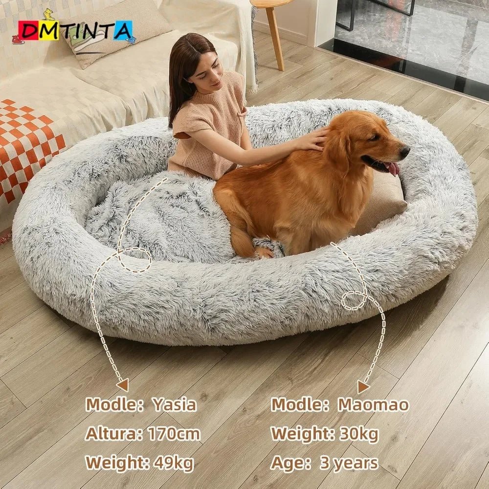 Dogs Beds for Large Dogs Giant Beds Human Size Bed 30D Sponge Bean Bag Bed - PetLiveliest - PetLiveliest - Bean Bag Bed - Faux Fur - Giant Dog Beds