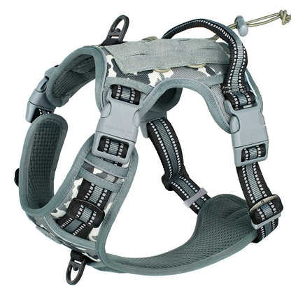 Adjustable Tactical Dog Harness for Medium Large Dogs - PetLiveliest - PetLiveliest - 中大型犬 - 可调节 - 战术