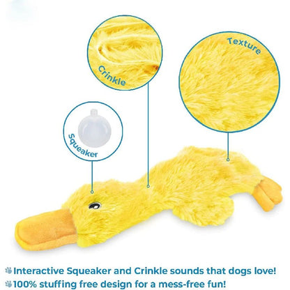 Crinkle Duck for Small, Medium, and Large Breeds - PetLiveliest - PetLiveliest - 互动 - 发出声音 - 可咬