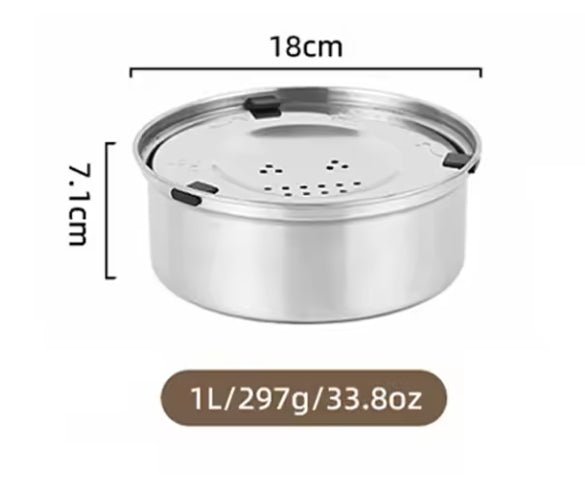 Big Capacity Stainless Steel Dog Floating Bowl No Spill Anti - Splash Dog Water Dispenser - PetLiveliest - PetLiveliest - 不易溢出 - 不溅水 - 不滑动