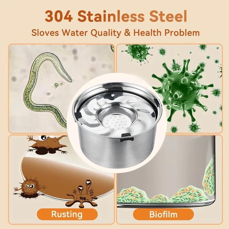 Big Capacity Stainless Steel Dog Floating Bowl No Spill Anti - Splash Dog Water Dispenser - PetLiveliest - PetLiveliest - 不易溢出 - 不溅水 - 不滑动