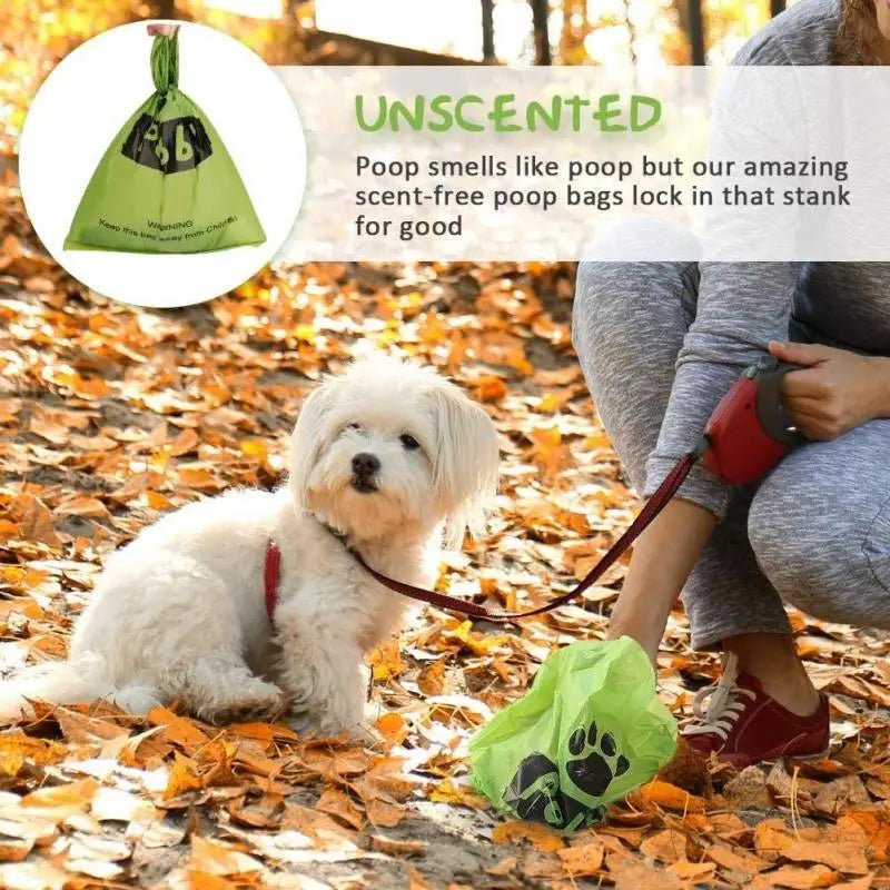 Biodegradable Dog Poop Bags with Dispenser poop bag Biodegradable Dog Cleaning Supplies Dog Poop Bag Fresh Scented Garbage Bag PetLiveliest