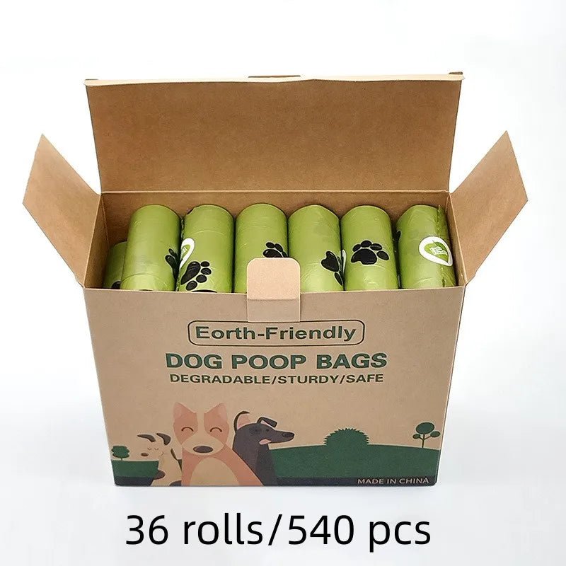 Biodegradable Dog Poop Bags with Dispenser B-36Rolls(540pcs) poop bag Biodegradable Dog Cleaning Supplies Dog Poop Bag Fresh Scented Garbage Bag PetLiveliest