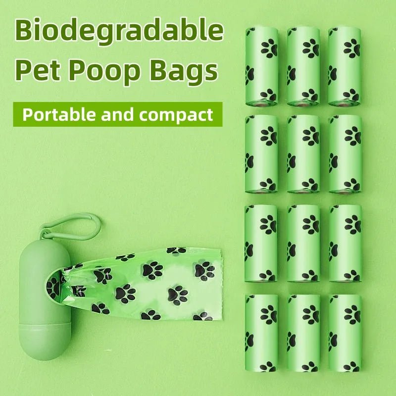 Biodegradable Dog Poop Bags with Dispenser poop bag Biodegradable Dog Cleaning Supplies Dog Poop Bag Fresh Scented Garbage Bag PetLiveliest