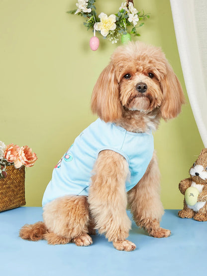 Blue Easter Dog Vest - PetLiveliest - PetLiveliest - 复活节 - 宠物T恤 - 狗狗卫衣