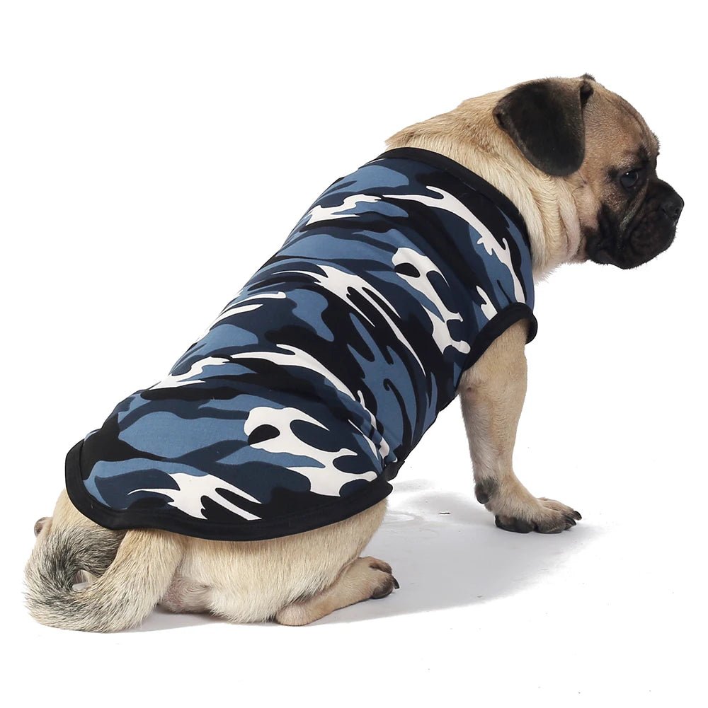 Camouflage Dog Vest - Stylish &amp; Lightweight T-Shirt for Pets - PetLiveliest - PetLiveliest - 