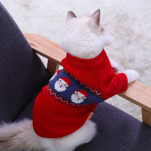 Christmas Pet Clothes by HOOPET Sweaters Cat Clothes Christmas Cotton Medium Dogs Small Dogs PetLiveliest