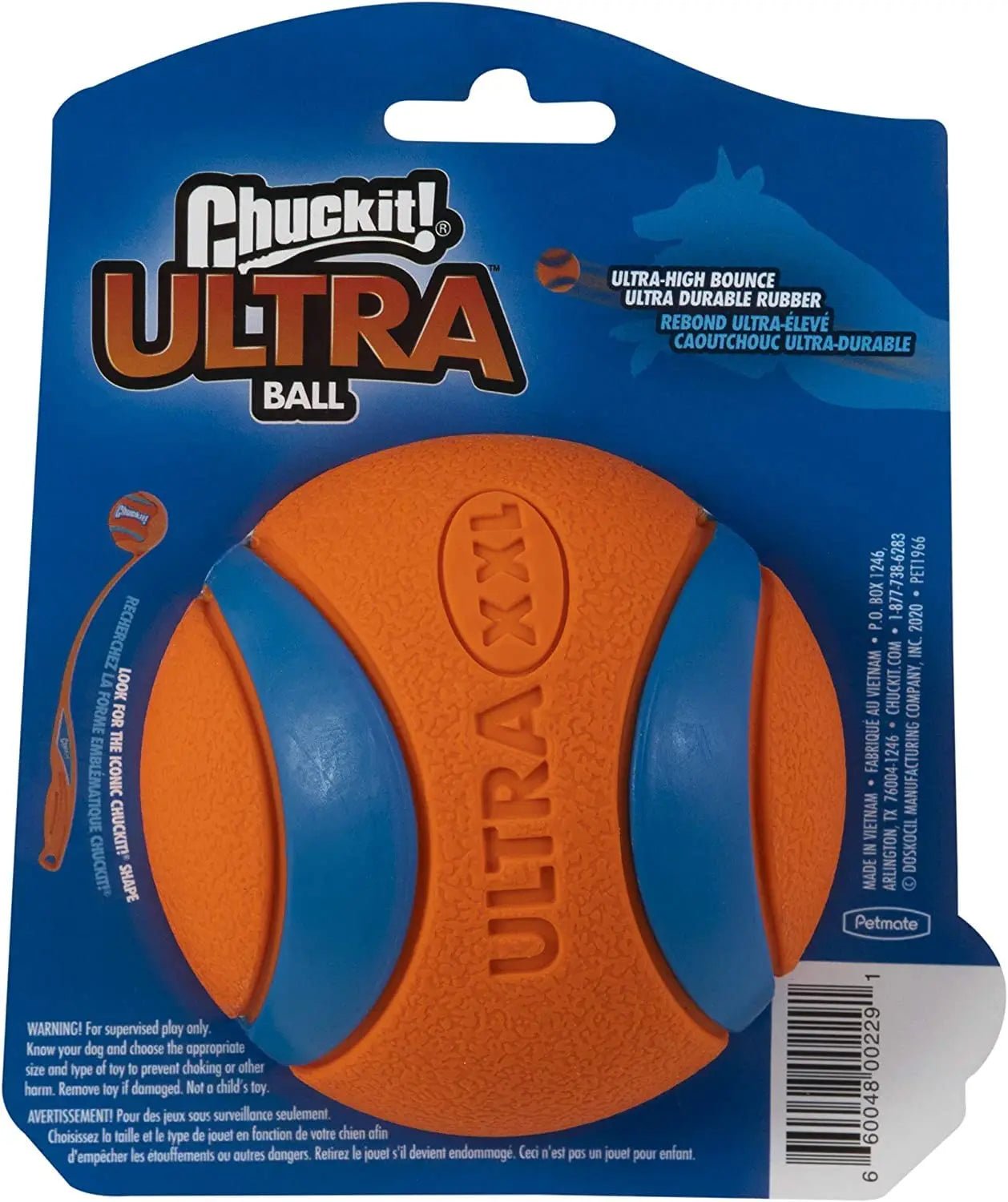 Chuckit! Ultra Ball Dog Toy - PetLiveliest - PetLiveliest - Chuckit - 五种尺寸 - 室内外可用