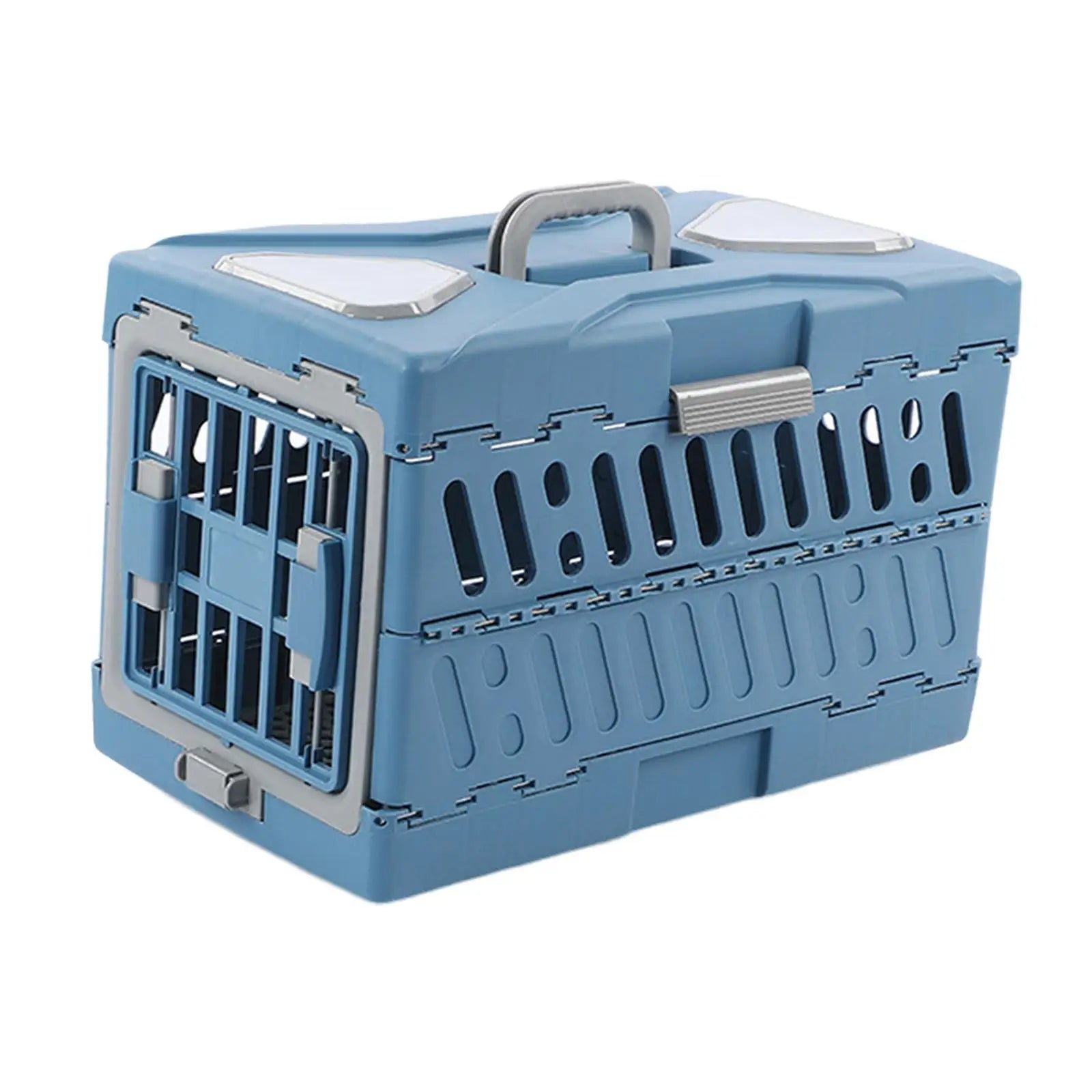 Collapsible Puppy Crate Breathable Foldable Transport Box Travel Cage Pet Carrier - PetLiveliest - PetLiveliest - Breathable - Cat - Collapsible