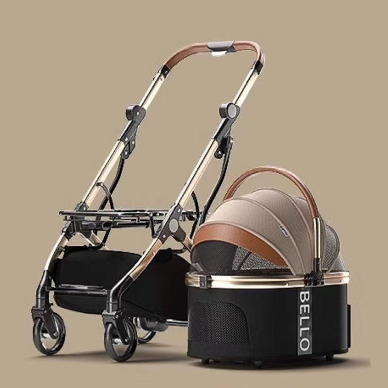 Deluxe Detachable Dog Stroller - PetLiveliest - PetLiveliest - 