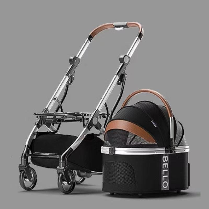 Deluxe Detachable Dog Stroller - PetLiveliest - PetLiveliest - 