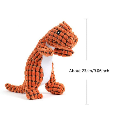 Dinosaur Plush Dog Squeaky Toy - PetLiveliest - PetLiveliest - 互动 - 恐龙 - 易清洁