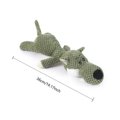 Dinosaur Plush Dog Squeaky Toy - PetLiveliest - PetLiveliest - 互动 - 恐龙 - 易清洁