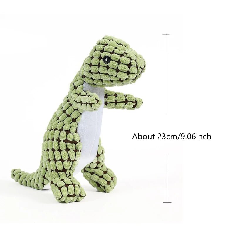 Dinosaur Plush Dog Squeaky Toy - PetLiveliest - PetLiveliest - 互动 - 恐龙 - 易清洁