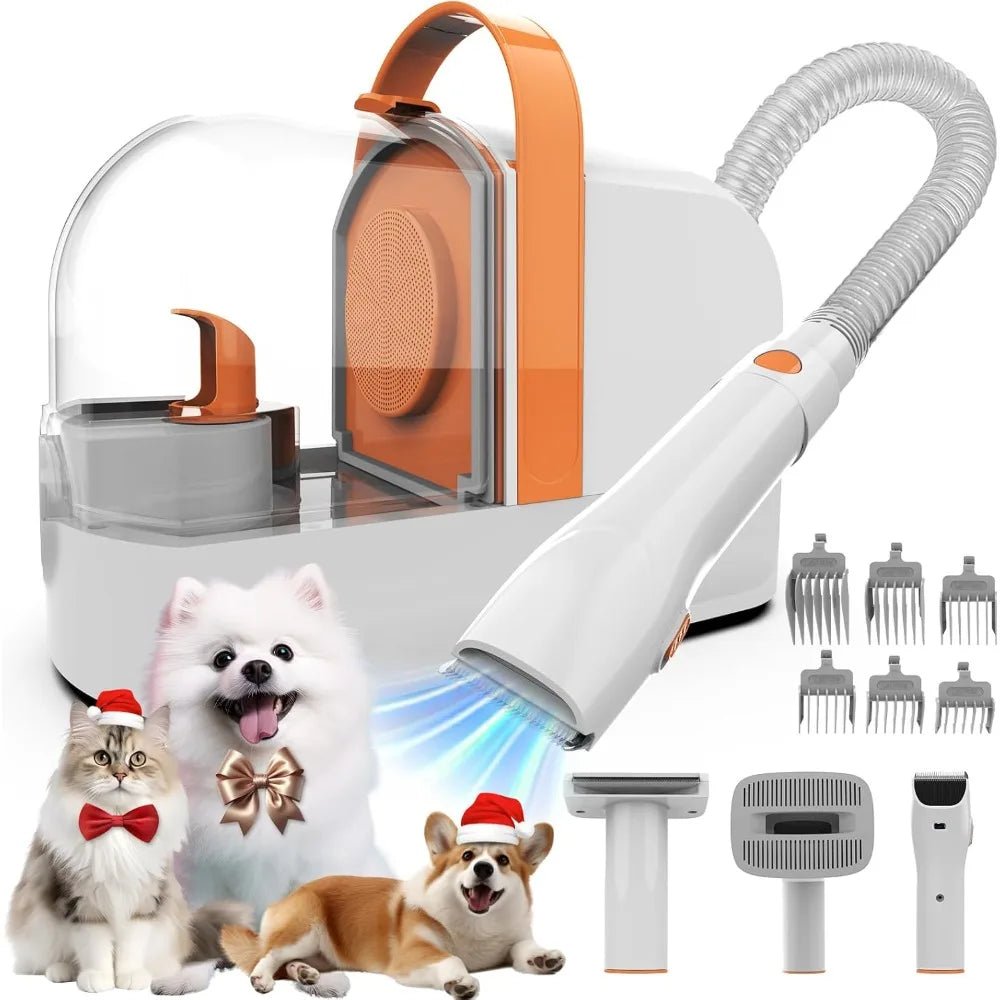 Dog Grooming Vacuum Kit with Pet Clippers - PetLiveliest - PetLiveliest