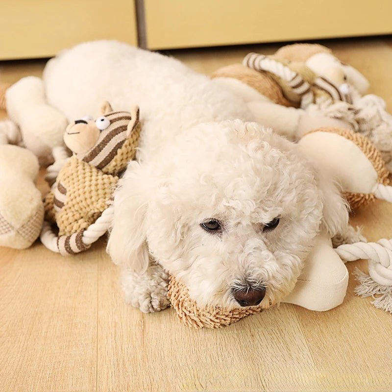 Dog Sound Canvas Rope Toy - PetLiveliest - PetLiveliest - 宠物牙刷 - 棉绳玩具 - 狗玩具