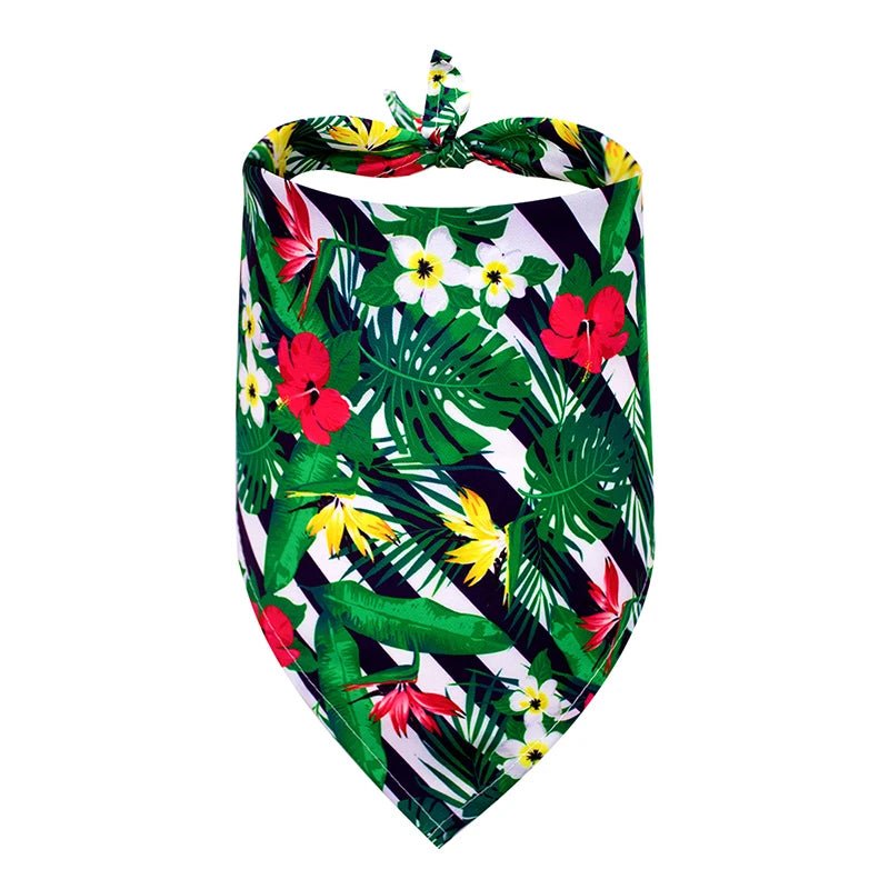 Flowers &amp; Kiss Cotton Summer Dog Bandana - PetLiveliest - PetLiveliest - 夏季 - 小狗 - 棉质