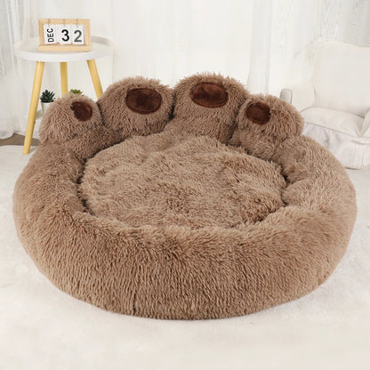 Fluffy Dog Bed Plush Kennel - Large Sizes for Pets - PetLiveliest - PetLiveliest - 多尺寸选择 - 大狗床 - 宠物主题