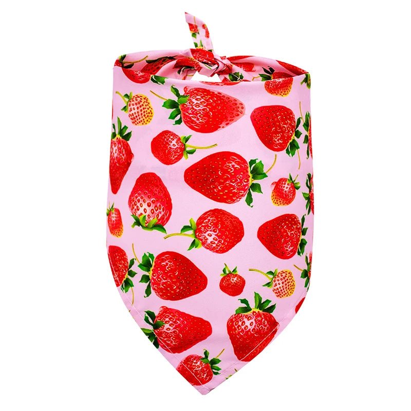 Fruit &amp; Ice Cream Cotton Summer Dog Bandana - PetLiveliest - PetLiveliest - 夏季 - 宠物围巾 - 小型犬