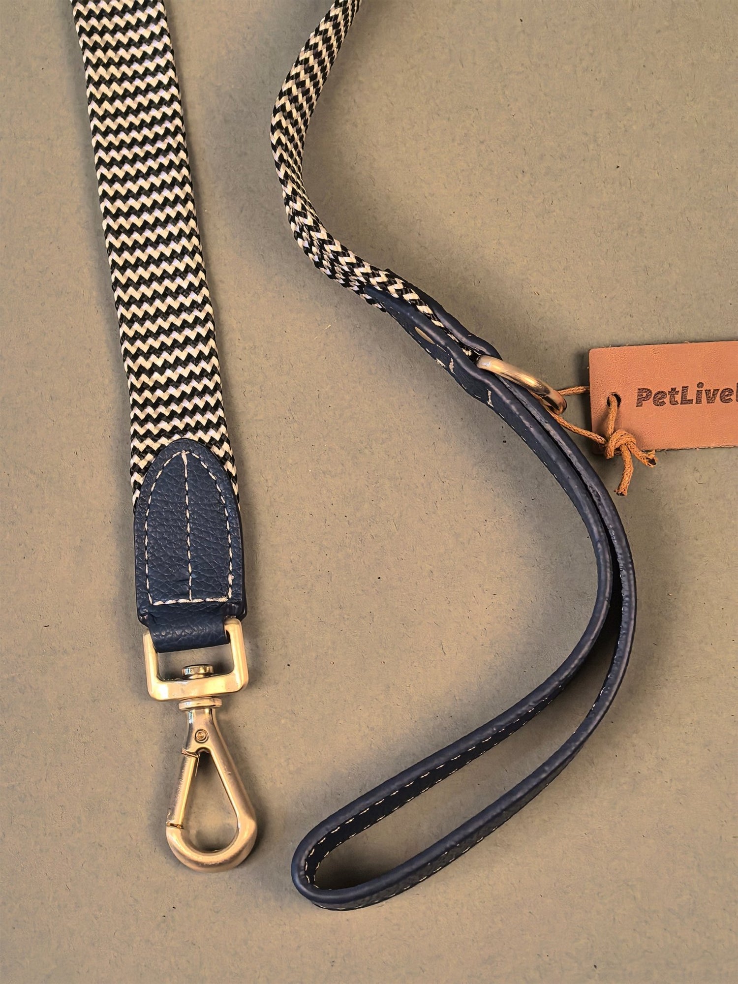 GRATIA LEASH - ROYAL BLUE - PetLiveliest - PetLiveliest - Collar&amp;Leash - Harness&amp;Leash - Houndstooth