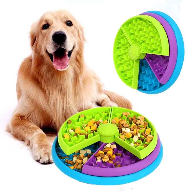 Interactive Dog Puzzle Slow Feeder Bowl Bowls 3 Layers Dog Puzzle Interactive Size 26x26x75cm Slow Feeder PetLiveliest