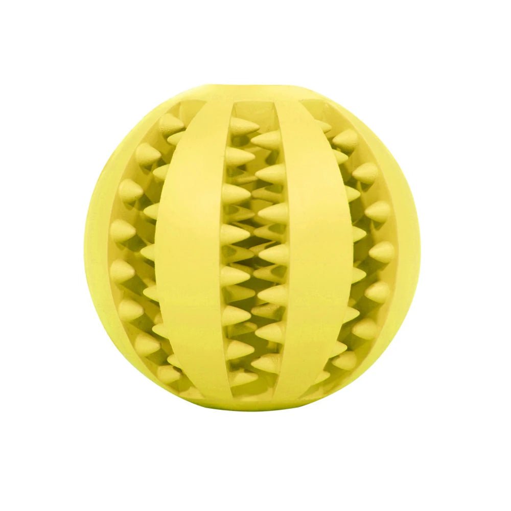 Interactive Leaking Ball Dog Toy - Chew Resistant &amp; Tooth Cleaning - PetLiveliest - PetLiveliest - 互动玩具 - 宠物玩具 - 橡胶玩具