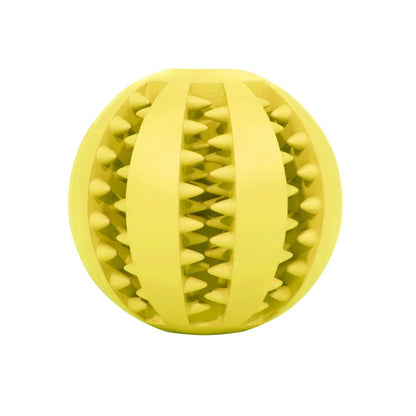 Interactive Leaking Ball Dog Toy - Chew Resistant &amp; Tooth Cleaning - PetLiveliest - PetLiveliest - 互动玩具 - 宠物玩具 - 橡胶玩具