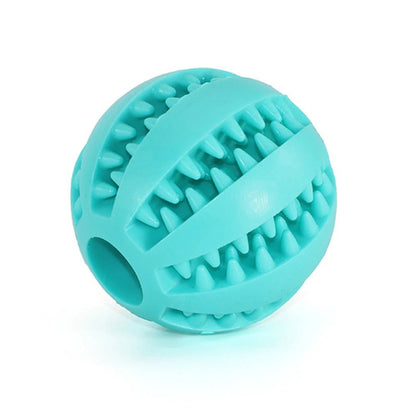 Interactive Leaking Ball Dog Toy - Chew Resistant &amp; Tooth Cleaning - PetLiveliest - PetLiveliest - 互动玩具 - 宠物玩具 - 橡胶玩具