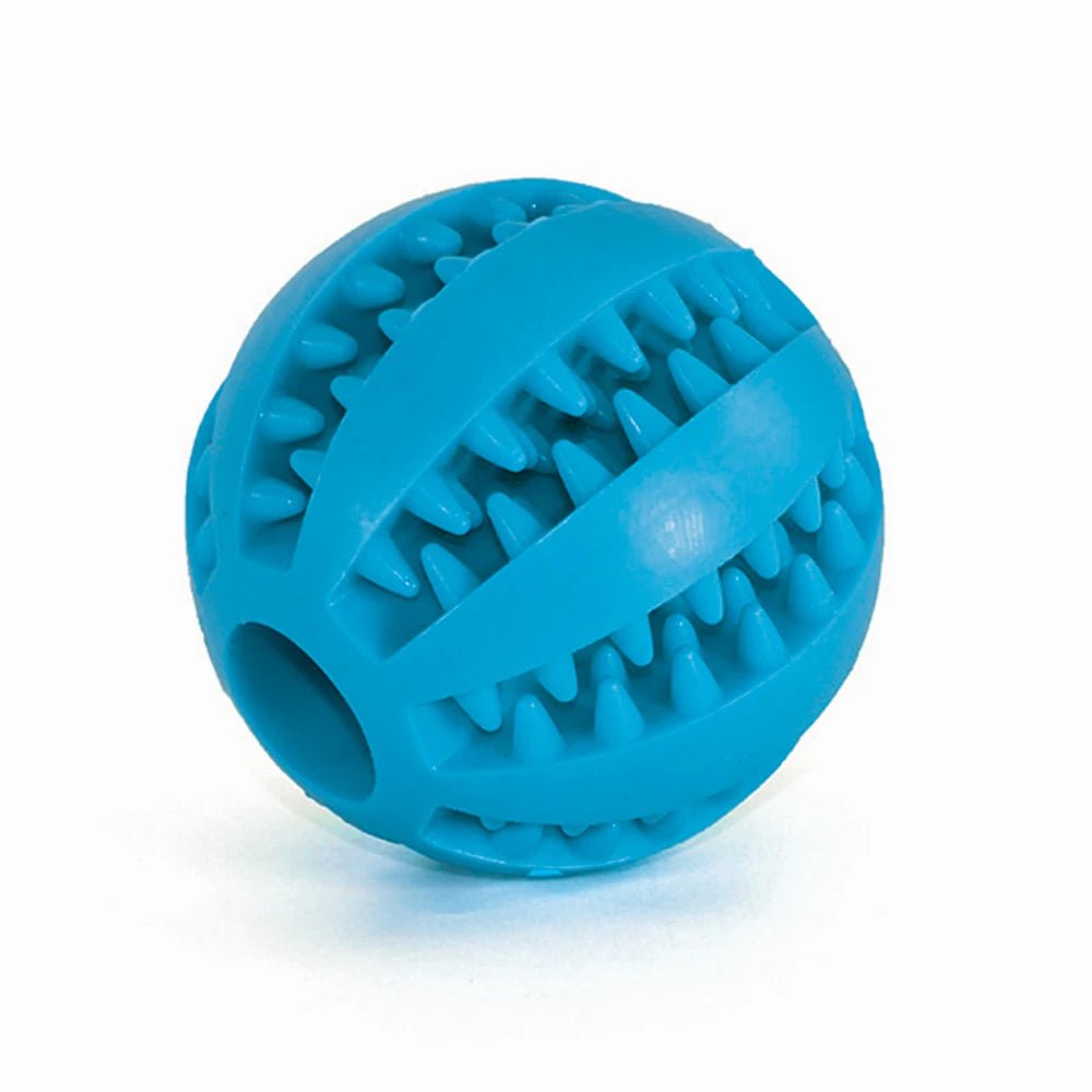 Interactive Leaking Ball Dog Toy - Chew Resistant &amp; Tooth Cleaning - PetLiveliest - PetLiveliest - 互动玩具 - 宠物玩具 - 橡胶玩具