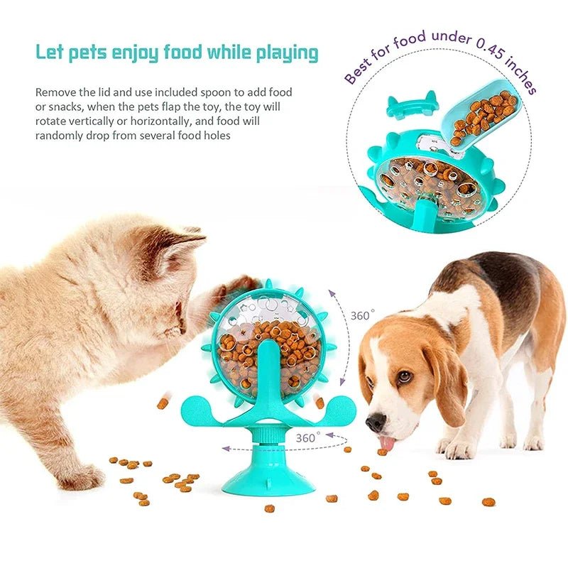 Interactive Windmill Treat Dispensing Dog Toy - PetLiveliest - PetLiveliest - Cat Toy - Dog Toy - Interactive