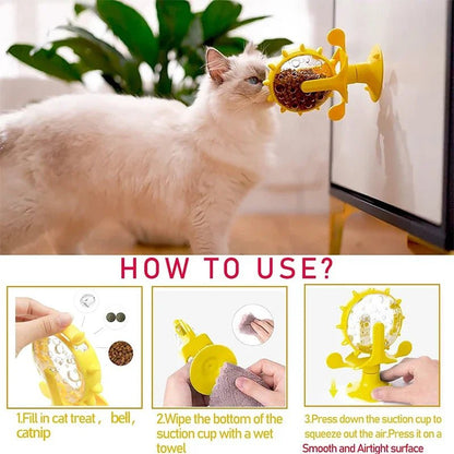 Interactive Windmill Treat Dispensing Dog Toy - PetLiveliest - PetLiveliest - Cat Toy - Dog Toy - Interactive