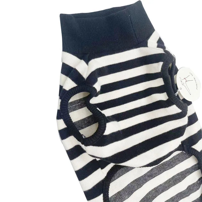 Italian Greyhound Striped Dress - Stretchy Summer Vest for Whippets - PetLiveliest - PetLiveliest - 夏季服饰 - 弹性材料 - 条纹裙