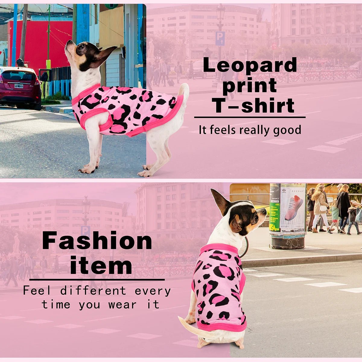 Leopard Print Dog Tank - Stylish &amp; Comfortable for Small to Large Dogs - PetLiveliest - PetLiveliest - 