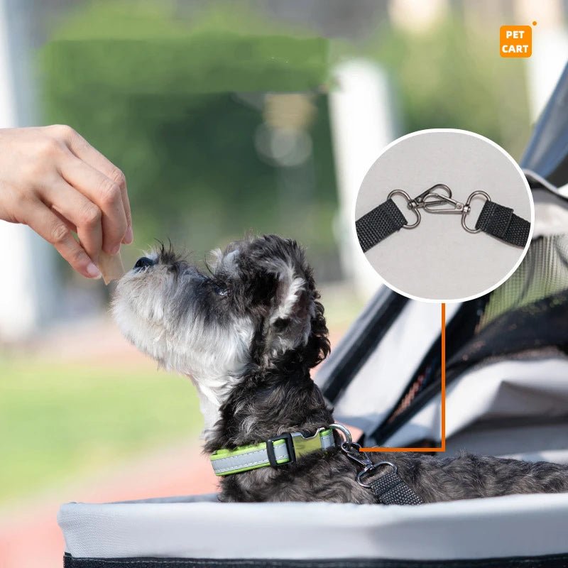 Lightweight Outing Pet Stroller Pull Rod Detachable and Detachable Puppy Stroller - PetLiveliest - PetLiveliest - Cats - Detachable - Lightweight