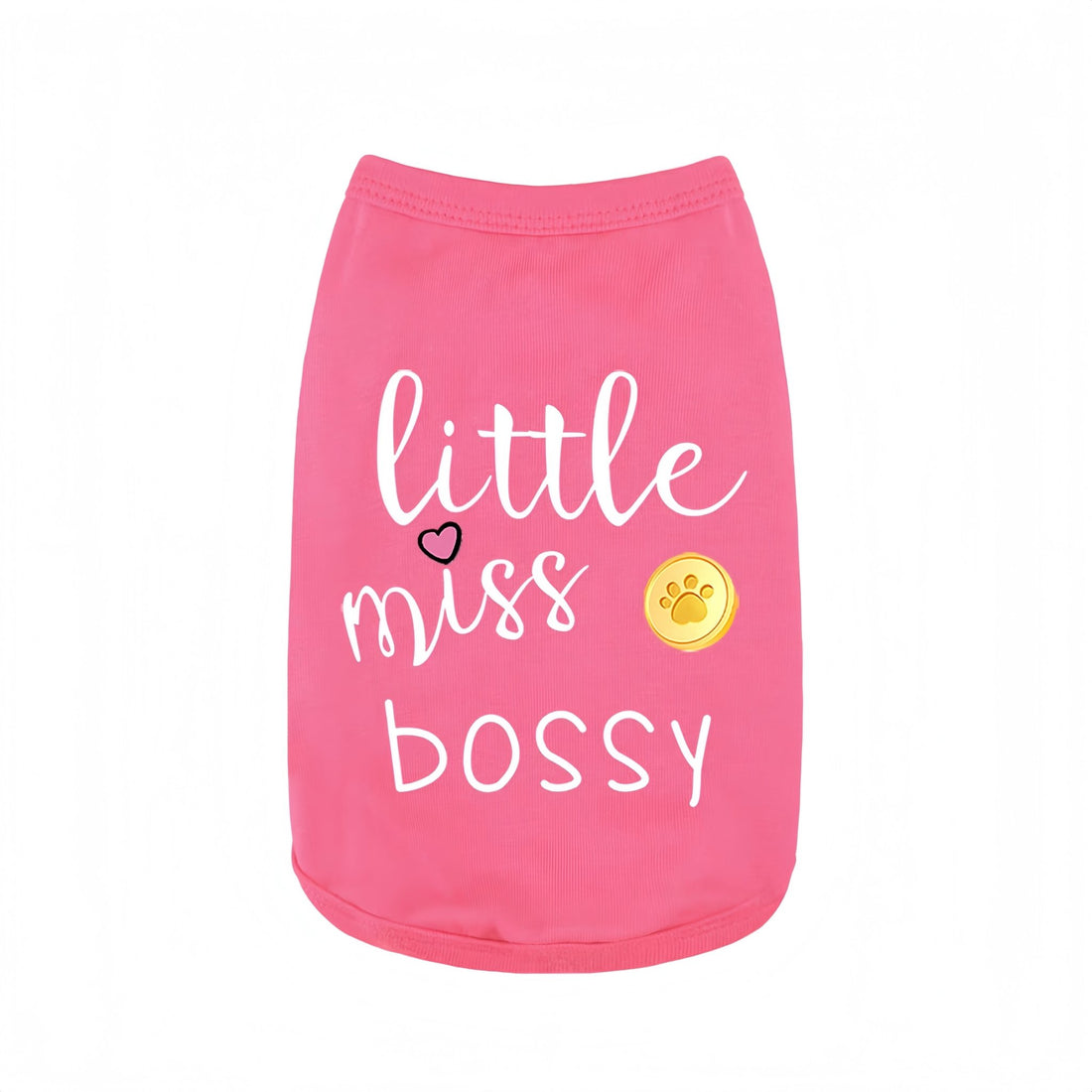 &quot;Little Miss Bossy&quot; Summer Dog Vest - PetLiveliest - PetLiveliest