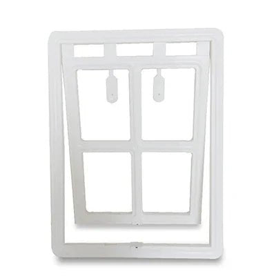 Lockable Pet Door for Screen Window Security White Gate & Door 塑料 小型狗 猫 白色 黑色 PetLiveliest