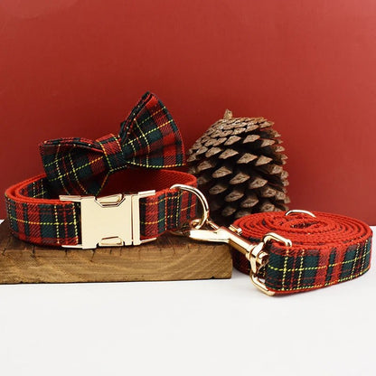 Luxury Dog Collar Set with Bow Tie Multipack 可拆卸蝴蝶结 多样尺寸 字体选择 定制logo 金属配件 PetLiveliest