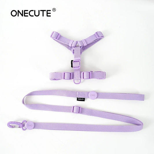 Macarone Dog Accessories Set Harness & Leash Set 小型犬 狗用品 狗项圈 猫用品 粉色 PetLiveliest