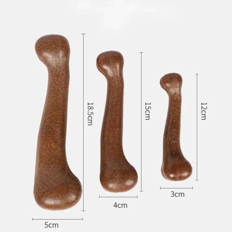 Nearly Indestructible Dog Bone Chews Toys Brown 1PCS Stick & Snacks Chew Toys Dental Health Indestructible Non-Toxic Small PetLiveliest