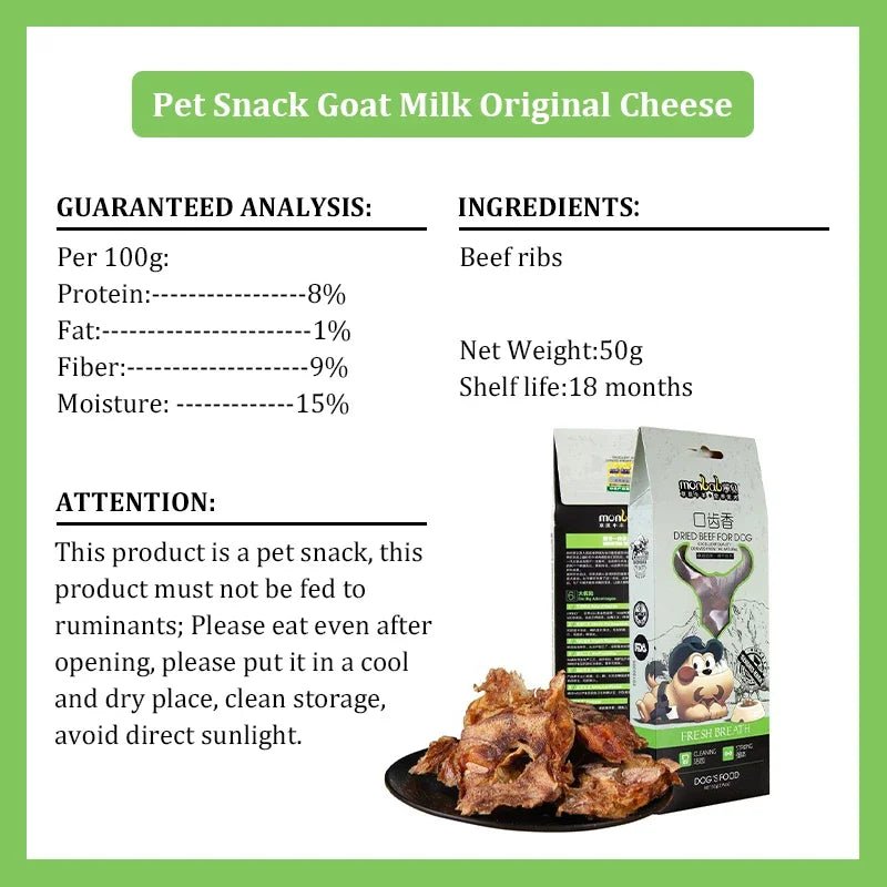 New Dog Snacks Food Tooth Cleaning Bones Low Temperature Baking Crispy Not Hurt Stomach Low Moisture High Protein Pet Snacks Stick & Snacks Beef Ribs High Protein Low Temperature Baking Pet Snacks Tooth Cleaning PetLiveliest