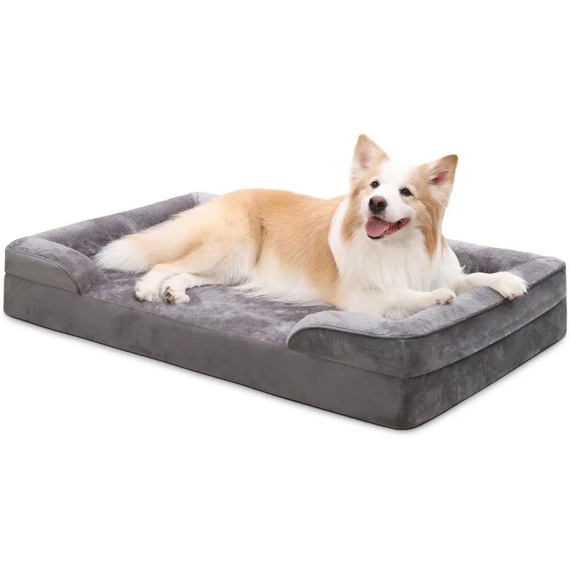 Orthotic Large Dog Bed | Waterproof, Washable Sofa Bed with Non - Slip Bottom - PetLiveliest - PetLiveliest