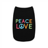 Peace & Love Summer Dog Vest - Lightweight T-Shirt for Small Puppies - PetLiveliest - PetLiveliest - 