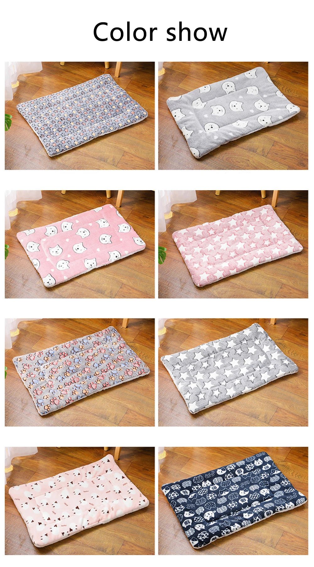 Pet Autumn Winter Warm Thick Sleeping Mat Pet Dog Sofa Mat Elastic Cat Soft Bed Mat Sofa Beds 冬季 多尺寸 宠物 弹性 暖和 PetLiveliest