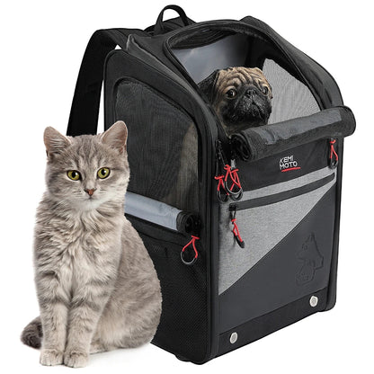 Portable Motorcycle Dog/Cat Carrier Bag 44L - PetLiveliest - PetLiveliest - Black - Breathable - Oxfords Cloth