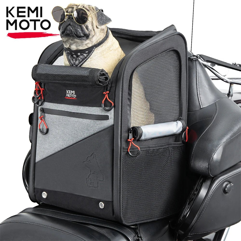 Portable Motorcycle Dog/Cat Carrier Bag 44L - PetLiveliest - PetLiveliest